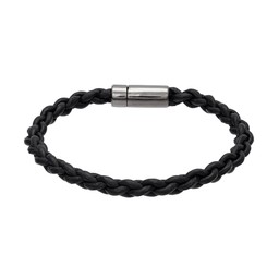 Armband i äkta silver med läder