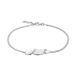 Armband i äkta silver med kvadrater