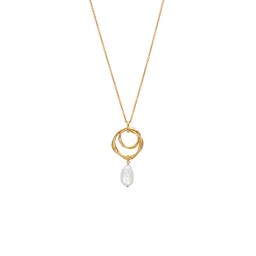 Halsband i äkta silver med pärla