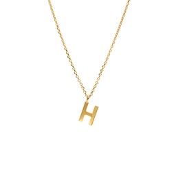 Halsband i äkta silver Bokstav H