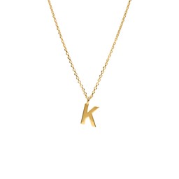 Halsband i äkta silver Bokstav K