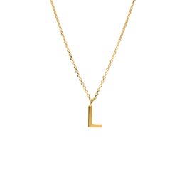 Halsband i äkta silver Bokstav L