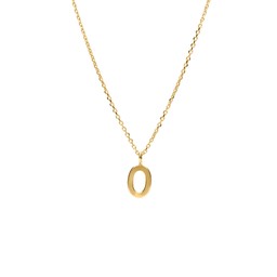 Halsband i äkta silver Bokstav O