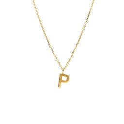 Halsband i äkta silver Bokstav P
