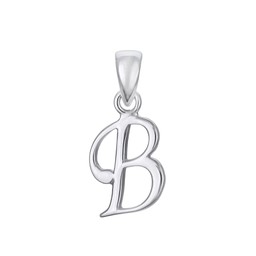Hängsmycke i äkta silver Bokstav B Hängsmycke i äkta silver Bokstav B