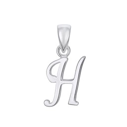 Hängsmycke i äkta silver Bokstav H Hängsmycke i äkta silver Bokstav H