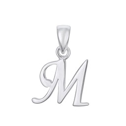 Hängsmycke i äkta silver Bokstav M Hängsmycke i äkta silver Bokstav M