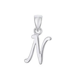 Hängsmycke i äkta silver Bokstav N Hängsmycke i äkta silver Bokstav N