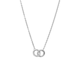 Halsband i äkta silver med eleganta cirklar
