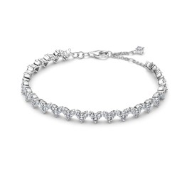 Armband i äkta silver med hjärtan 18 cm Armband i äkta silver med hjärtan 18 cm