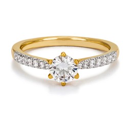 Ring med labbodlade diamanter Vega Ring med labbodlade diamanter Vega