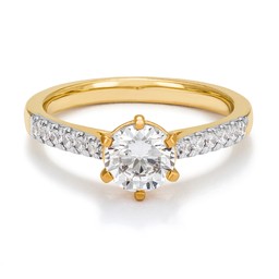 Ring med labbodlade diamanter Vega Ring med labbodlade diamanter Vega