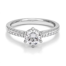 Ring med labbodlade diamanter Vega Ring med labbodlade diamanter Vega