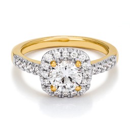 Ring med labbodlade diamanter Sirius