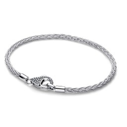 Armband i äkta silver med pavélås 19 cm Armband i äkta silver med pavélås 19 cm