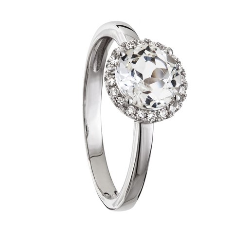 Diamantring i 18K guld