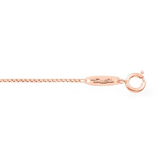 Halsband i roséförgylld silver 70 cm