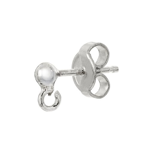 Stift med kula styck i silver
