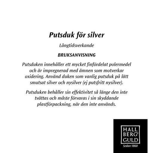 Miniputsduk för silversmycken