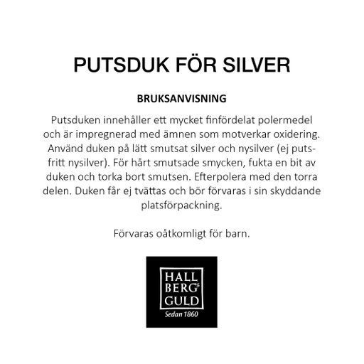 Putsduk för silver