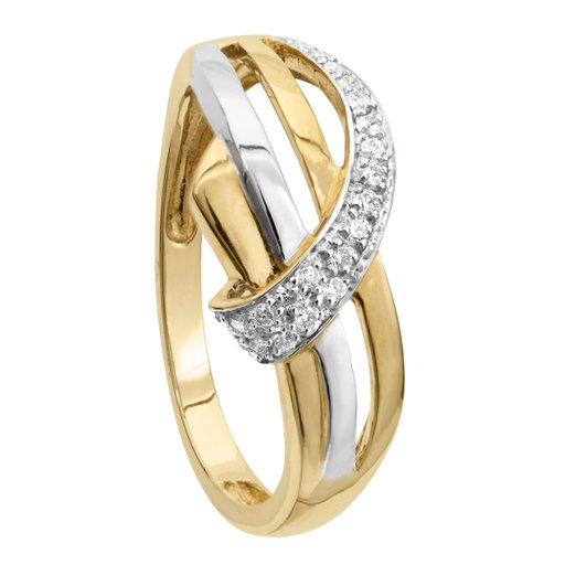 Diamantring i 18K guld