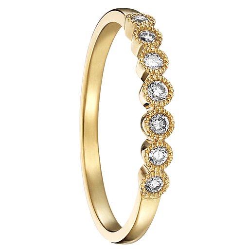 Diamantring i 18K guld