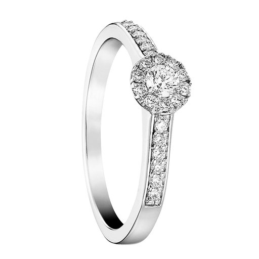 Diamantring i 18K guld