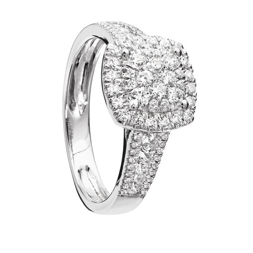 Diamantring i 18K guld