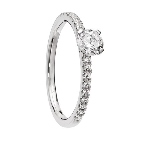 Diamantring i 18K guld