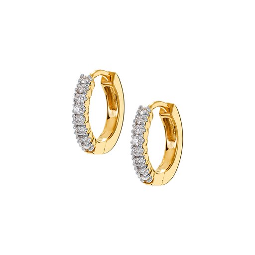 Diamantörhängen i 18K guld
