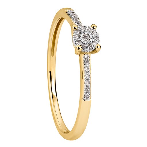 Diamantring 18K guld