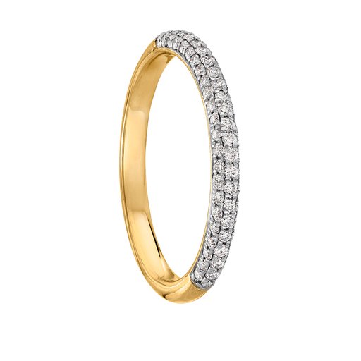 Diamantring i 18K guld
