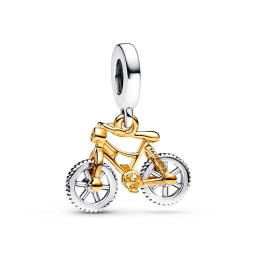 Berlock i äkta silver med cykel