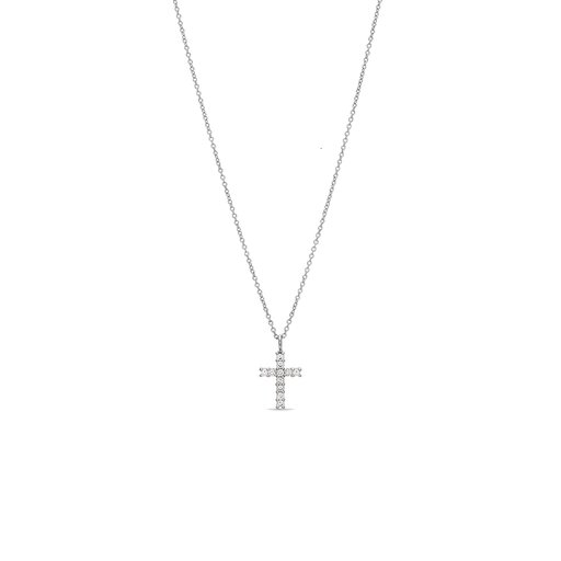 Halsband EVIGHET i äkta silver med kors Halsband EVIGHET i äkta silver med kors