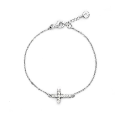 Armband EVIGHET i äkta silver med kors Armband EVIGHET i äkta silver med kors