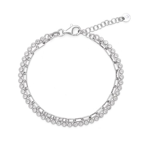 Armband SANNA VÄNNER med två kedjor i äkta silver Armband SANNA VÄNNER med två kedjor i äkta silver