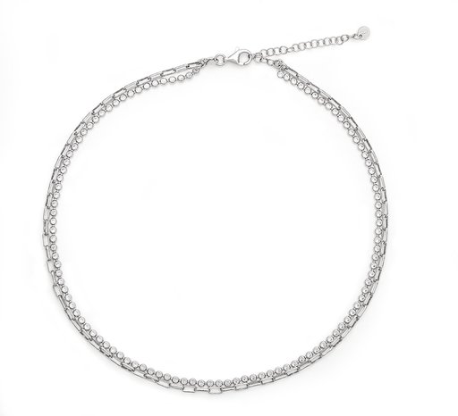 Halsband SANNA VÄNNER med två kedjor i äkta silver Halsband SANNA VÄNNER med två kedjor i äkta silver