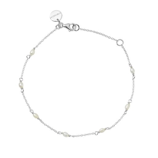 Armband i äkta silver- Treasure Multi Pearl