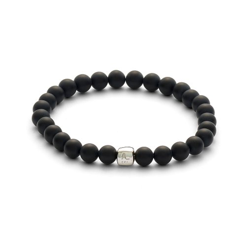 Armband onyx matte 6mm 19,5cm