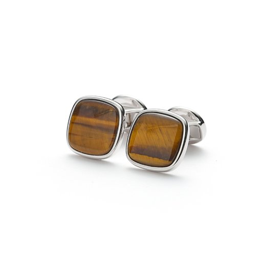 Manschettknappar Square Tiger Eye