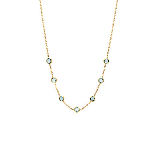 Halsband i 18k guld med topaser.