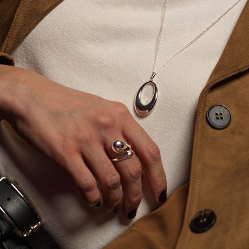 Ring i äkta silver i omlott