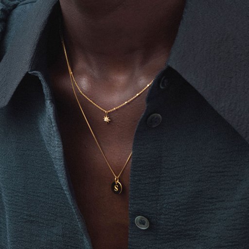 Halsband North Star i äkta silver