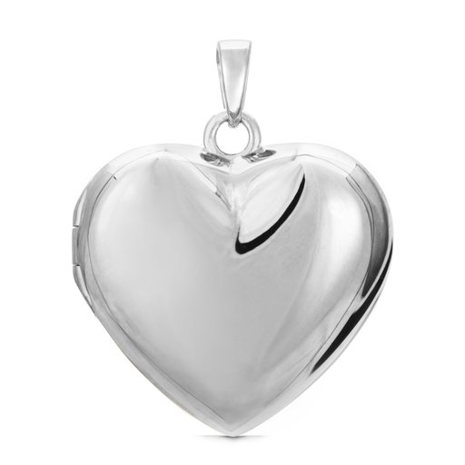 Medaljong PURE HEART i äkta silver