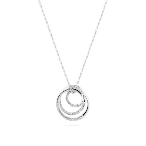 Spirale halsband i äkta silver