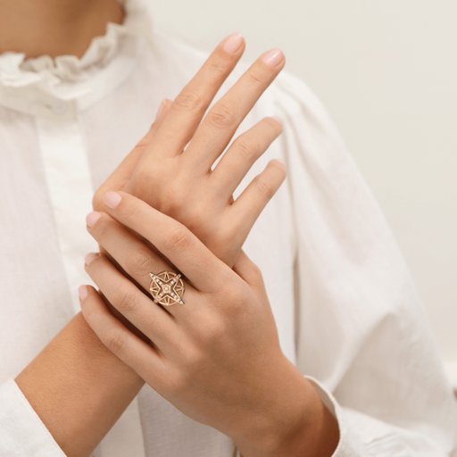 Ring Rose Des Vents 16mm
