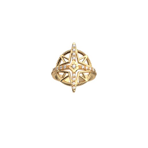 Ring Rose Des Vents 16mm
