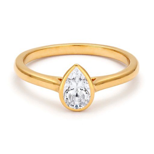 Ring med labbodlad diamant Nova