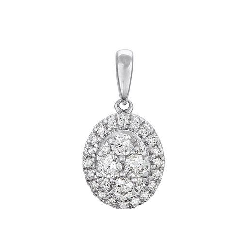 Diamanthänge i 18K guld - Oval Diamanthänge i 18K guld - Oval
