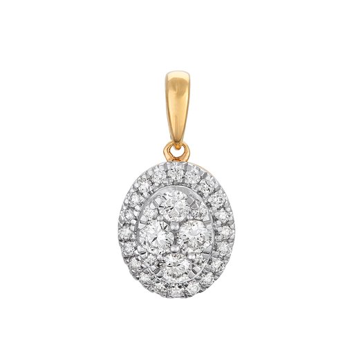 Diamanthänge i 18K guld - Oval Diamanthänge i 18K guld - Oval